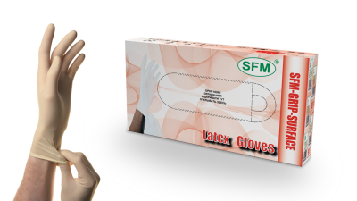 Перчатки латекс. нестер. неопудр. смотровые (хлорир.) S /SFM (Н)