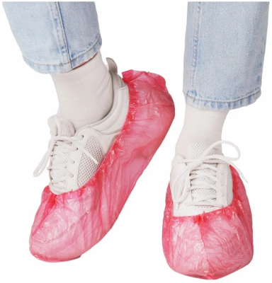 Бахилы 40 мкр красные /EleGreen/50/2000