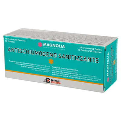 15. Таблетки ANTISCHIUMOGENO противопенные для обработки аспирационных систем, 50шт/ Magnolia