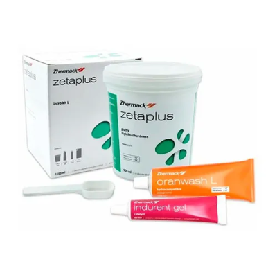 15. Зета плюс Набор (Оранваш L+Индурент гель+ZETAPLUS 1.53 кг(900мл)) зелен./ Zhermack