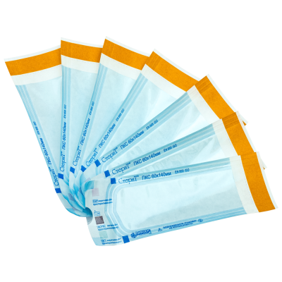 Пакет комбинированный самоклеящийся Стерит 60*140 мм. Винар/ Россия