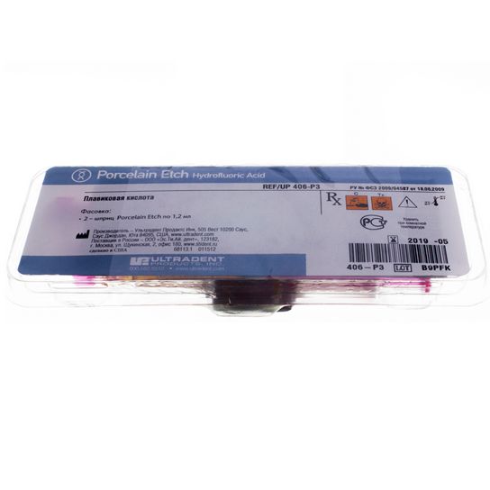 15. Гель д/травления Порцелайн/ Porcelain Etch(9% плавиковой кислоты, 2шпр*1.2мл), UL 406/ UltraDent
