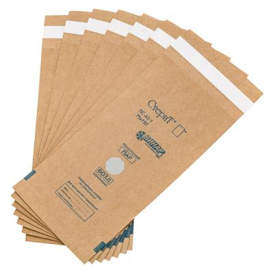 Пакет бумажный самоклеящийся Стерит 75*150мм крафт Винар/ Россия