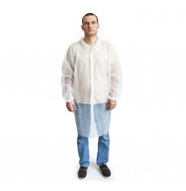 Халат процедурный нестерильный пл.25, рукав без манжет, на липучке р-р XXL/UNITE