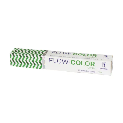 15. Flow-color(флоу-колор) композит.материал для восстановления зубов(1шпр*1г), цвет зеленый/ Arkona