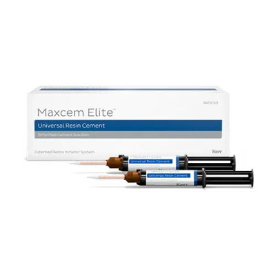 15. МаксЦем Элит белый опак/ MaxCem Elite White Opaq (2шпр*5г), 34060/ Kerr