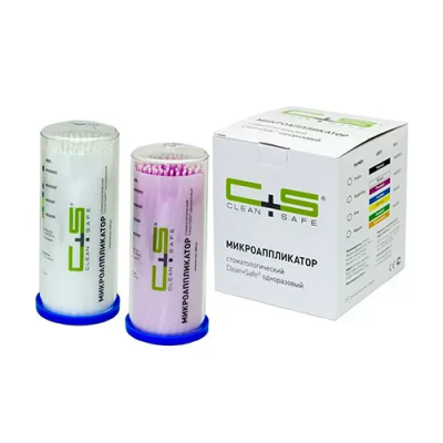 15. Аппликатор SuperFine (белый,розовый) 100шт/уп/ Clean+Safe