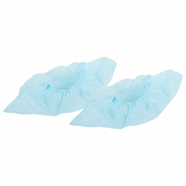 Бахилы низкие с двойной подошвой (спандбонд пл.25 + спанбонд ламинир.пл.40 голуб) нестер Гекса №25